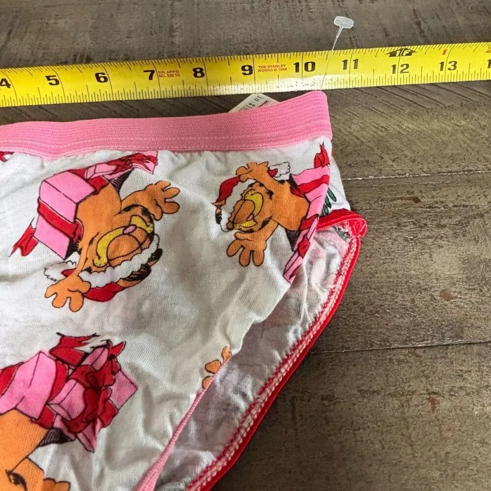 VERY RARE Vintage Lot of 2 Garfield NWT Underwear Christmas Themed